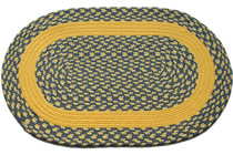 Williamsburg Blue, Yellow & Cream Block - Yellow Band