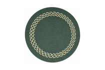Dark Green - Dark Green & Cream Band