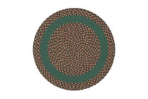 Dark Green, Burgundy & Camel - Dark Green Band