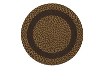 Dark Wicker Block - Dark Brown Band