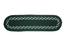 Dark Green - Dark Green & Cream Band