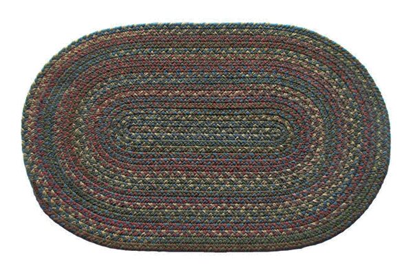 Highland Bloom - 11' x 16' Oval Wool Braided Rug
