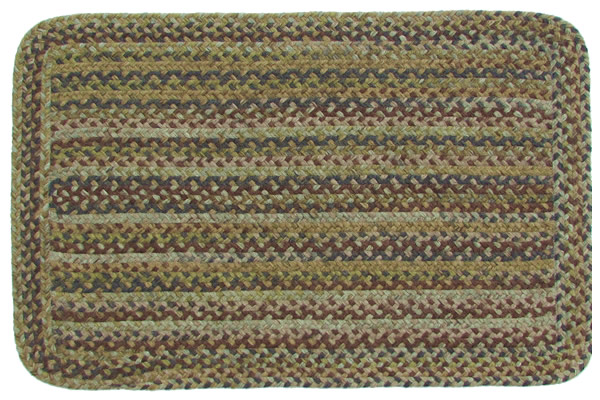 Highland Forest - Rectangle Wool Braided Rug