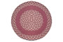 Rose & Cream - Rose Band - Braided Rug