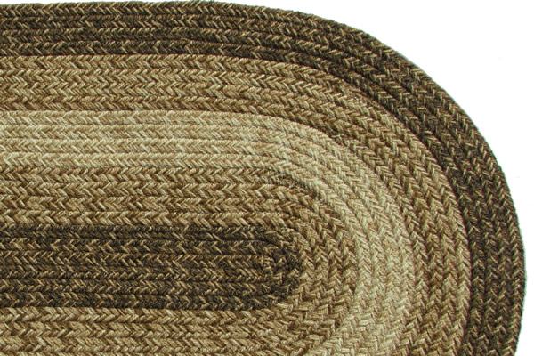 Maine Brown Braided Rug