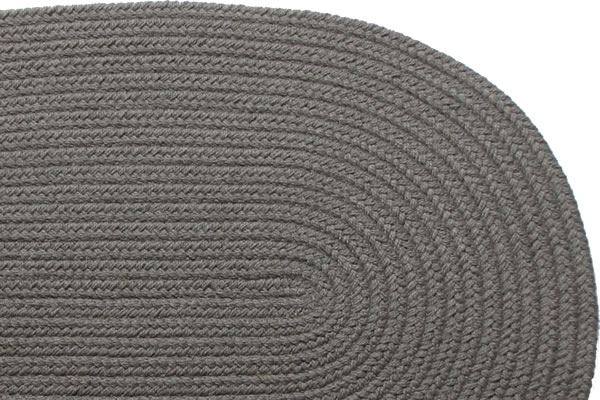 Solid Gray Braided Rug, Solid Braided Rugs