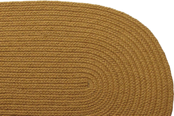 Solid New Gold - Braided Rug