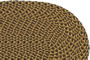 Dark Wicker Block - Braided Rug